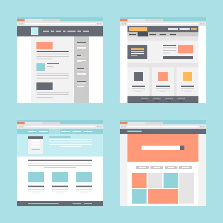 Vektor web template