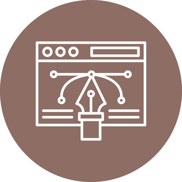 Web-Vektor-Design Vektor-Illustrationsstil