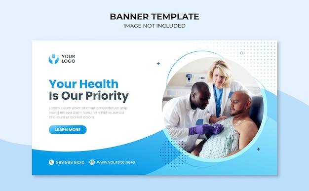 Webbanner-Vorlage für das medizinische Gesundheitswesen