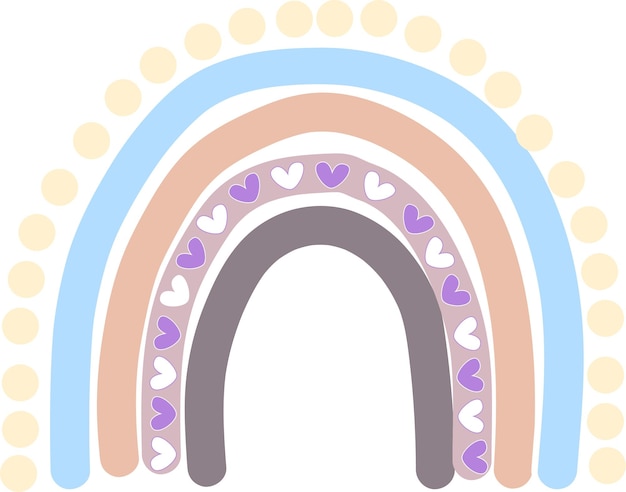 WebBoho Regenbogen-Svg-Set, süßes Regenbogen-Svg