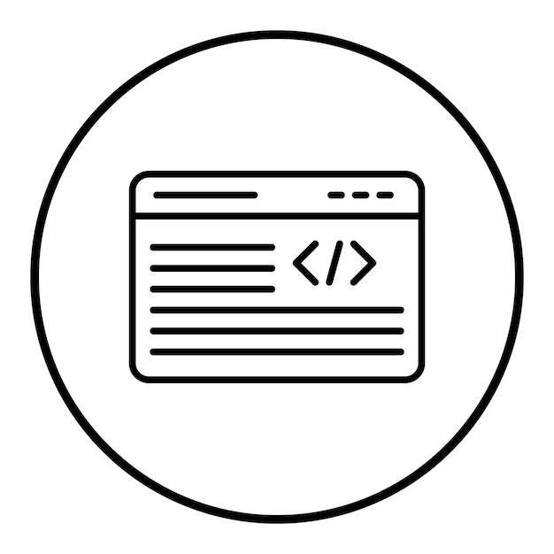 Webentwickler-Icon-Vektorbild Kann für Frauen verwendet werden