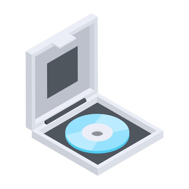 Vektor webinar und studio isometric icon