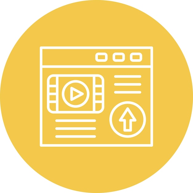 Webseite Upload-Icon-Vektorbild Kann für SEO und SEM verwendet werden