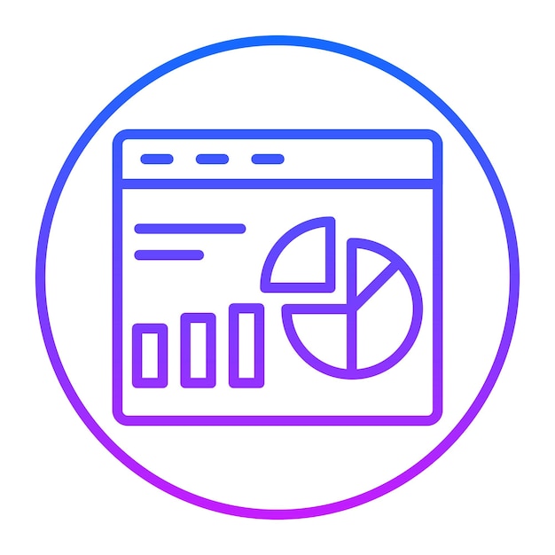 Webseiten-Dashboard-Vektor-Symbole