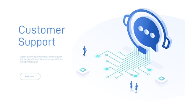 Webseiten-Designvorlagen für den 247-Callcenter-Support. Isometrischer 24-Stunden-Kundendienst