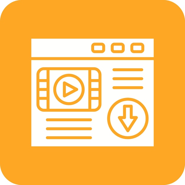 Webseiten-Icon-Vektorbild herunterladen Kann für SEO und SEM verwendet werden