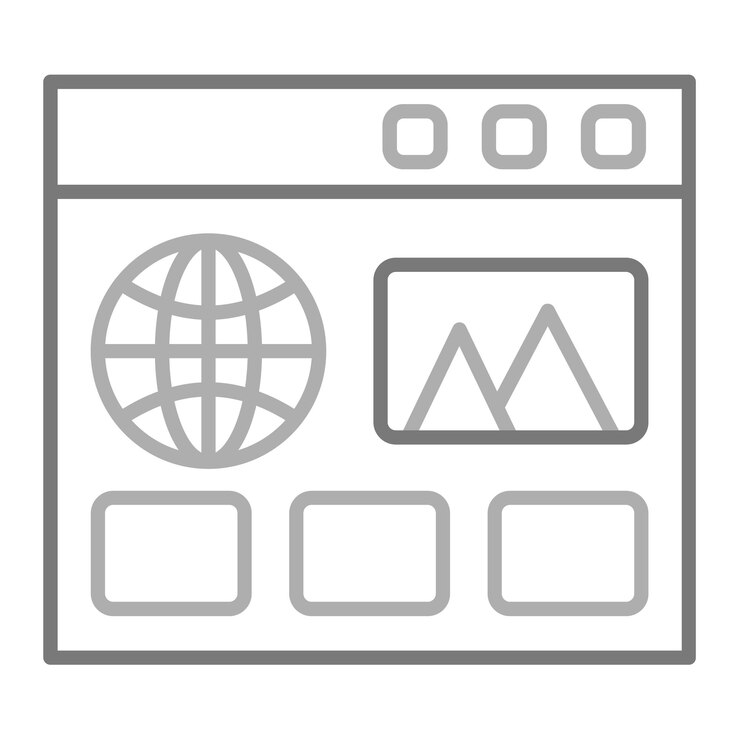 Vektor webseiten-symbol