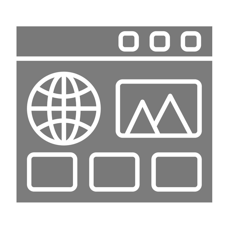Vektor webseiten-symbol
