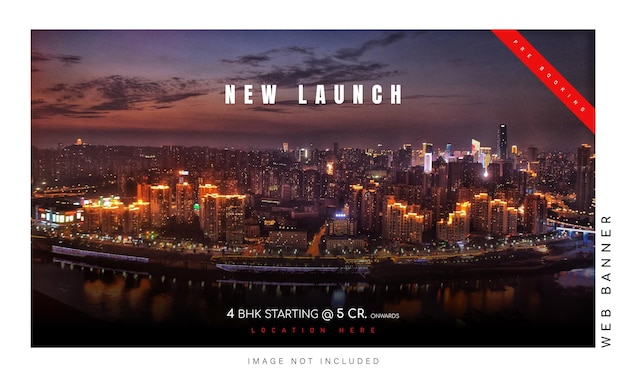 Website-Banner Immobilien neue Einführung