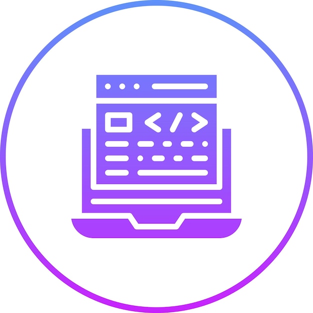 Website-Coding-Vektor-Ikonen-Illustration des Coding- und Entwicklungs-Ikonensets