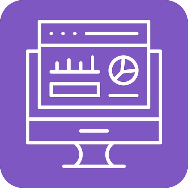 Website-Dashboard-Vektor-Symbol kann für Web-Hosting-Ikonen verwendet werden