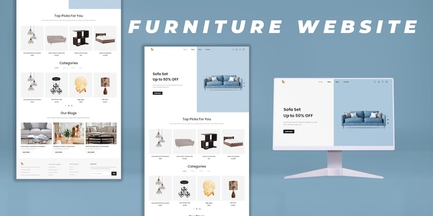 Website für Möbel