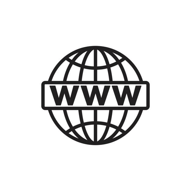 Website-Globus-Symbol-Ausriss-Satzzeichen