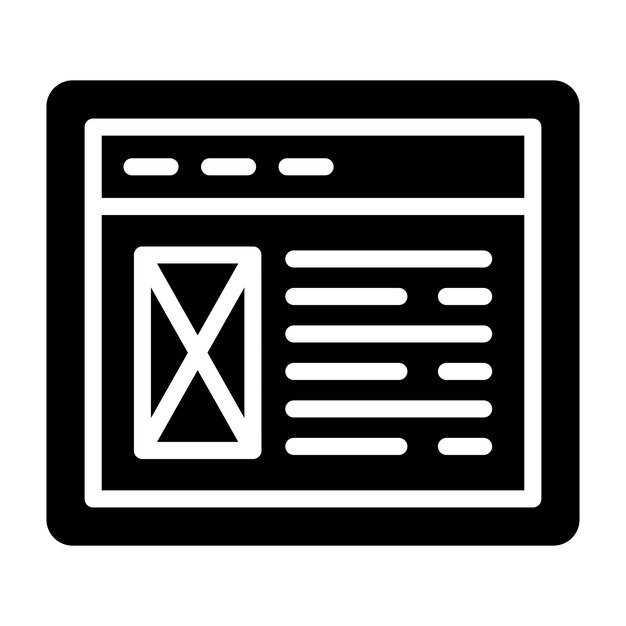 Website-Layout-Symbol-Stil