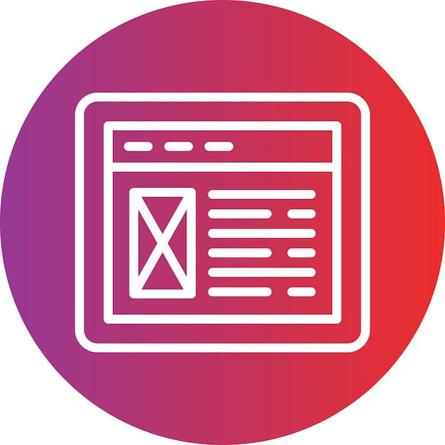 Website-Layout-Symbol-Stil