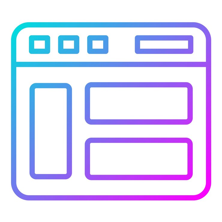 Vektor website-layout-vektor-illustrationsstil