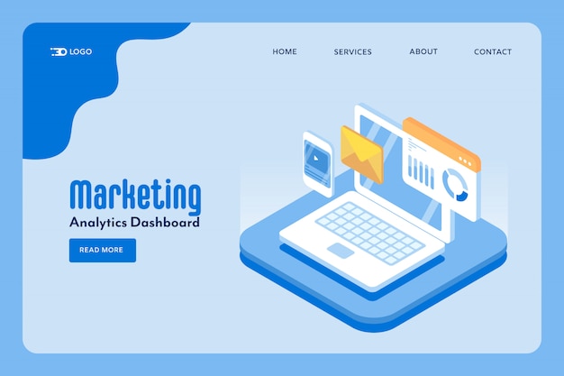 Website-Marketing-Analyse-Konzept