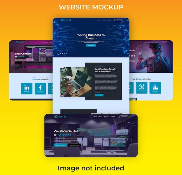 Website-Mock-up-Vorlage