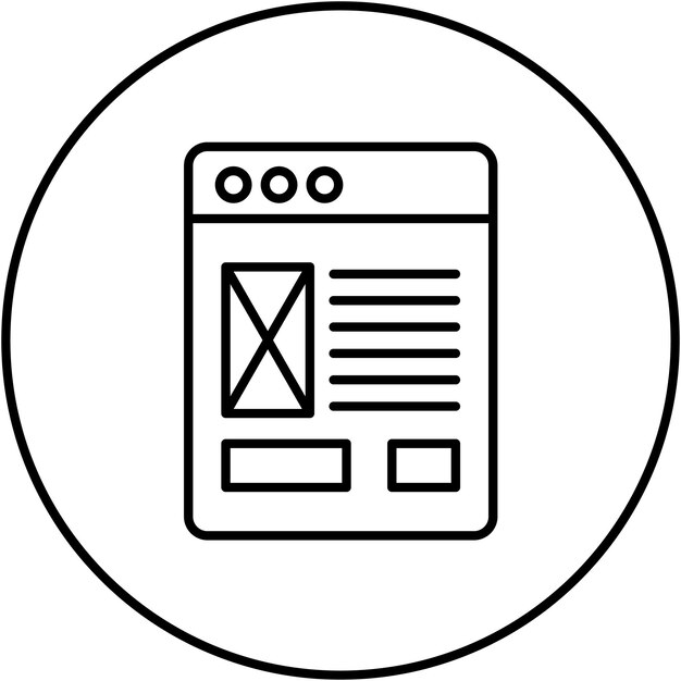 Website-Vorlage-Ikonen-Vektorbild Kann für No-Code verwendet werden