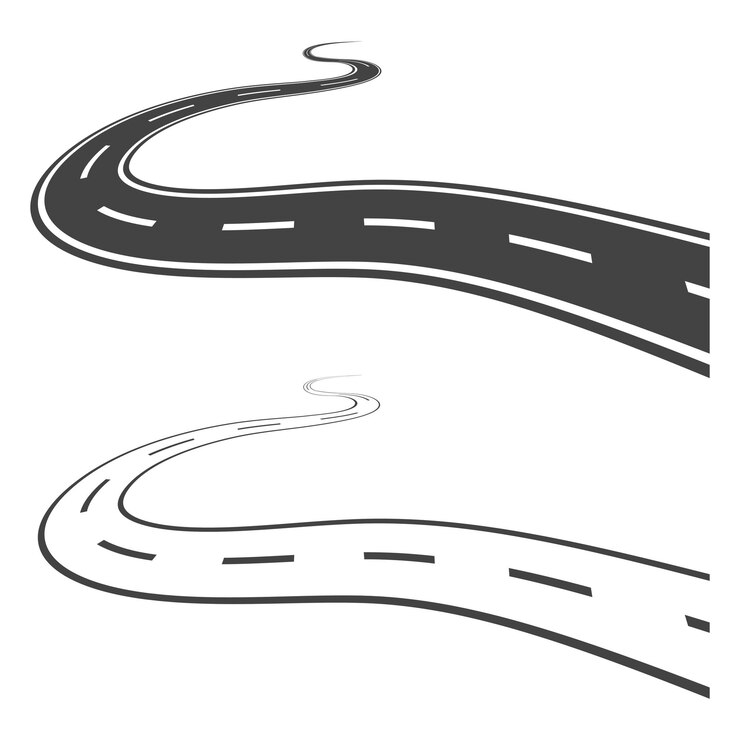 Vektor weg-vektor-illustration-design