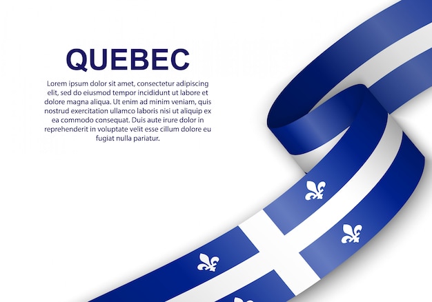 Wehende flagge von quebec