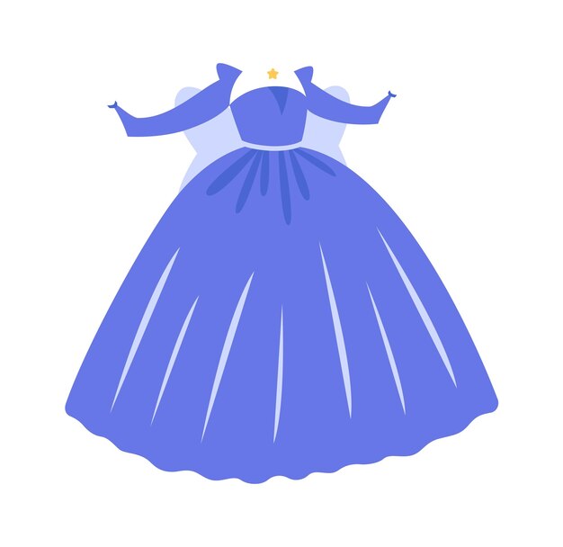 Vektor weibliches abendkleid vektorillustration