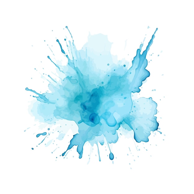weiche blaue Aquarell-Spritzfleck-Hintergrund