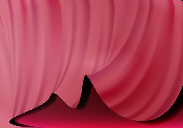 Weiche blinde Vorhangstufe lokalisiert auf einem Hintergrundillustrationsvektor
