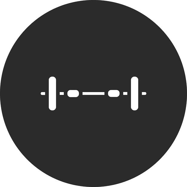 Vektor weight bar vector icon illustration of gym iconset