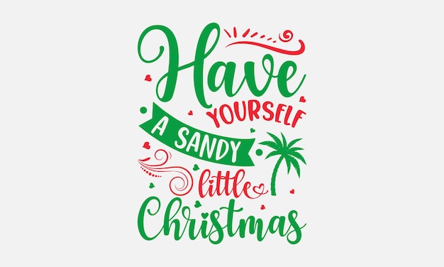 Weihnachten im juli svg typografie t-shirt design