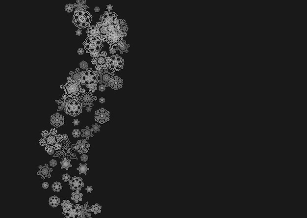 Weihnachten und Neujahr Schneeflocken
