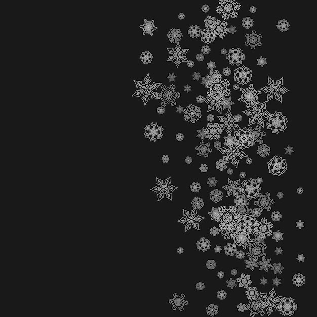 Weihnachten und Neujahr Schneeflocken