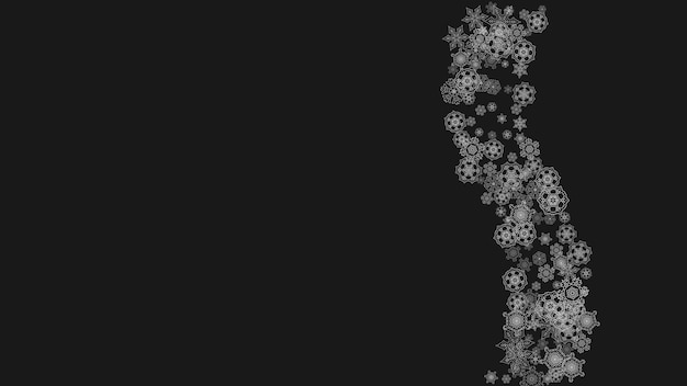 Weihnachten und Neujahr Schneeflocken
