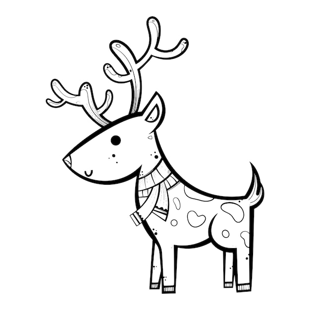 Weihnachts-Cartoons zum Dekorieren der Karte. Ausmalen für Kinder.