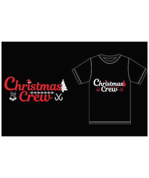 Weihnachts-crew. weihnachts-t-shirt-design.