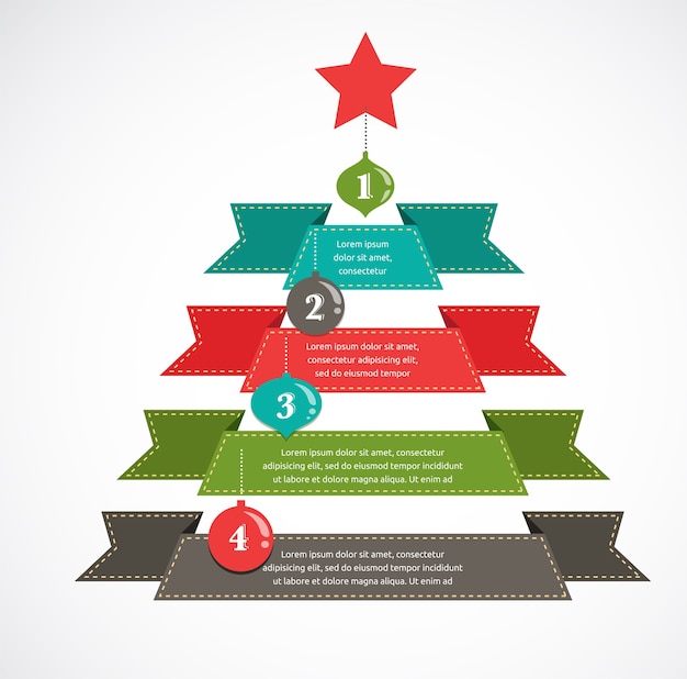 Weihnachts-infografik-set mit diagrammen und datenelementen