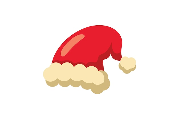 Weihnachts-Sticker mit Rotem Weihnachtenmütze