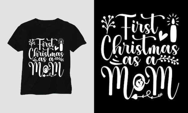 Weihnachts-svg-t-shirt design.vector-datei, vollständig editierbar. feste, weihnachten