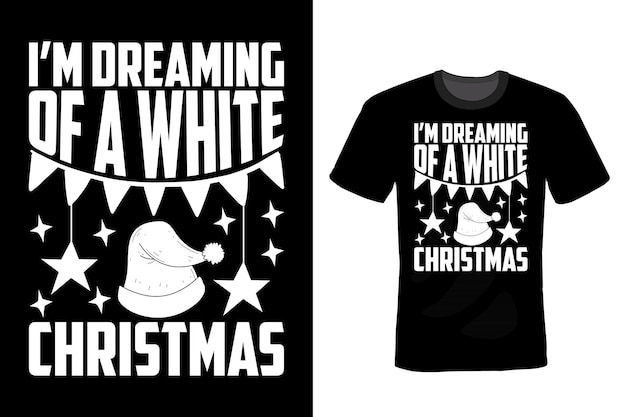 Weihnachts-t-shirt-design, typografie, vintage