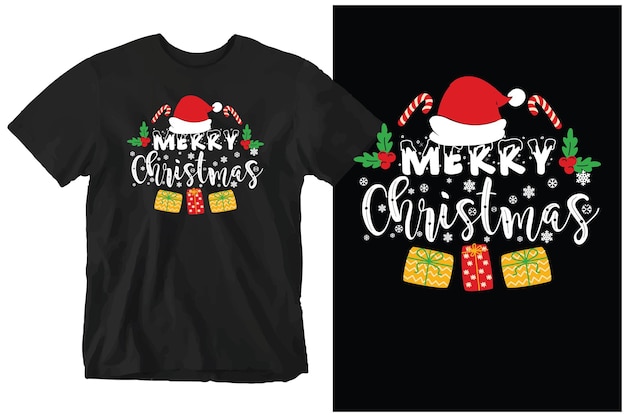 Vektor weihnachts-t-shirt-design