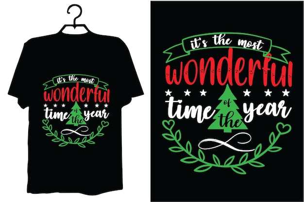 Vektor weihnachts-t-shirt-design