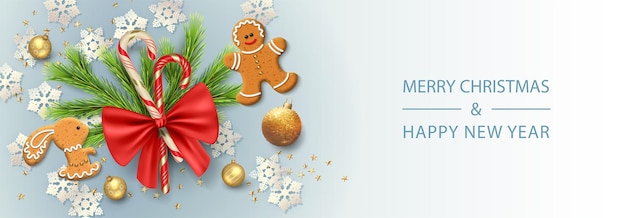 Weihnachts- und neujahrsbanner