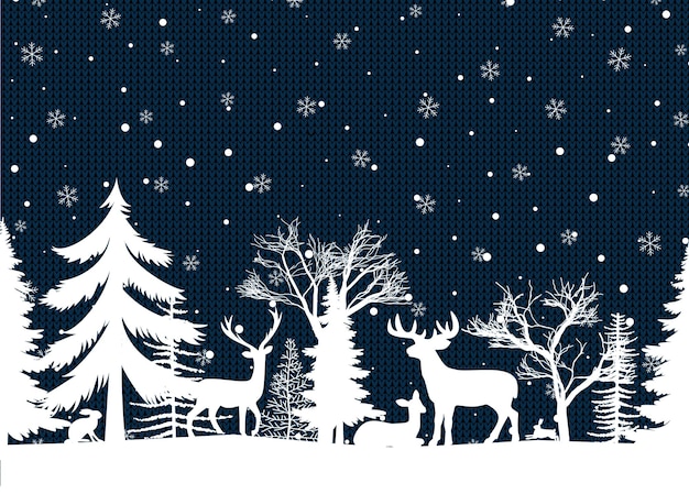 Weihnachts- und Neujahrsmuster gestrickt Plaid Festhintergrund für Design und Druck