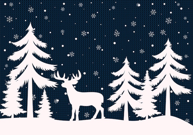 Weihnachts- und Neujahrsmuster gestrickt Plaid Festhintergrund für Design und Druck