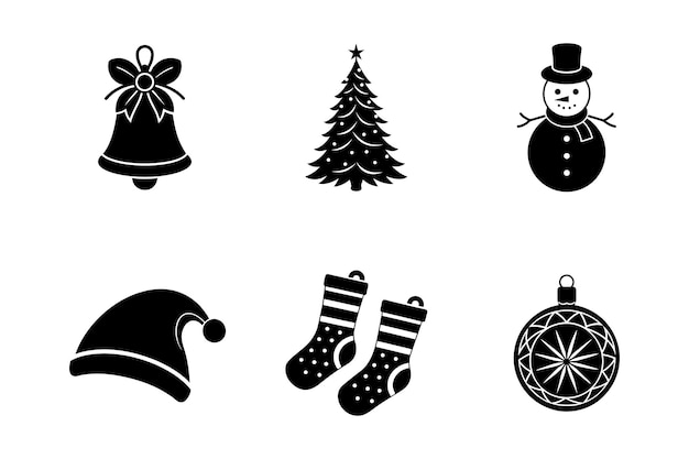 Weihnachts-Vektorelemente-Satz-Symbol