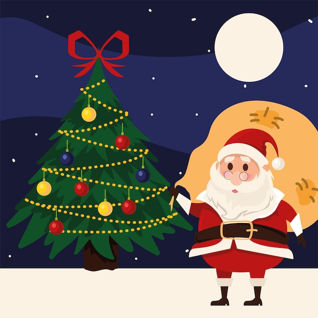 Weihnachtsbaum und Tasche