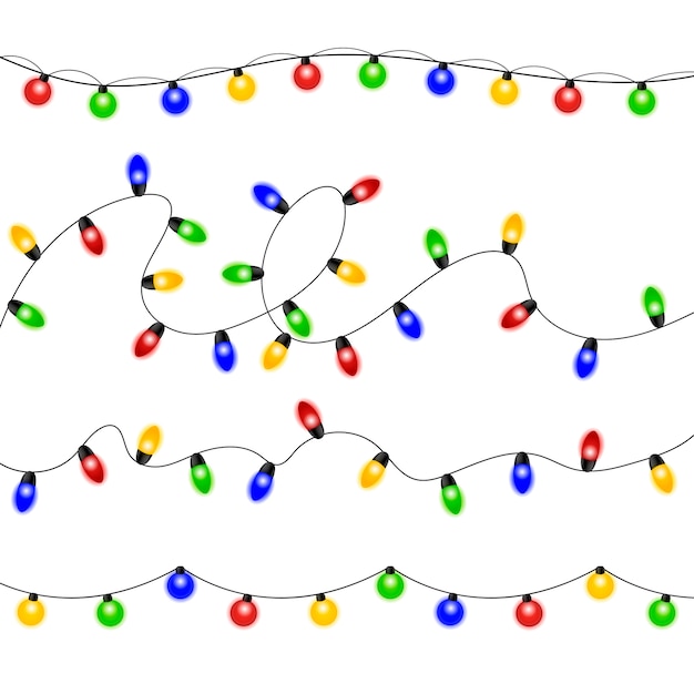 Weihnachtsbeleuchtung. bunte weihnachtsgirlande.