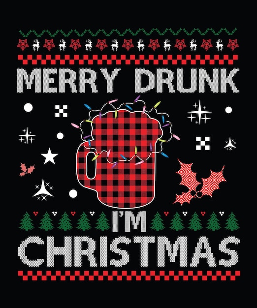 Weihnachtsbier-t-shirt-design