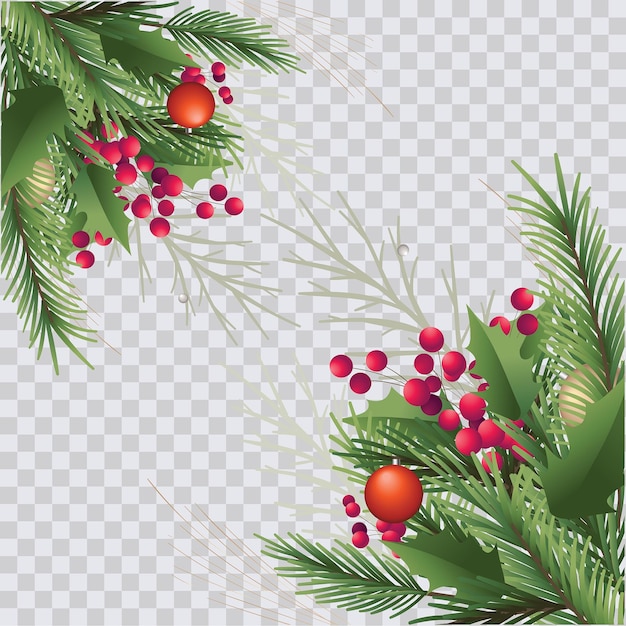 Weihnachtsblatt Busch Kieferblätter grün