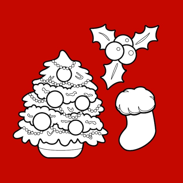 Weihnachtsdekoration party hintergrund digitaler stempel